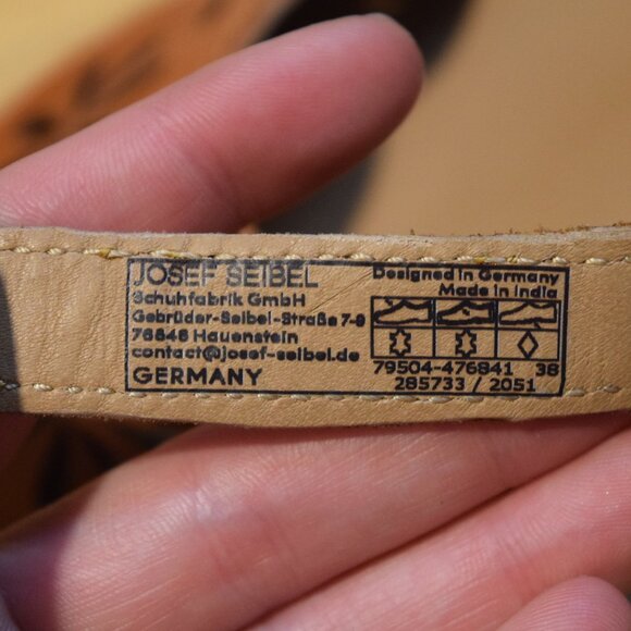 Josef Seibel Women's Sz 38 Rosalie 04 Shoes Orange Kombi New Without Box US 7 - Picture 6 of 10